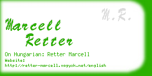 marcell retter business card